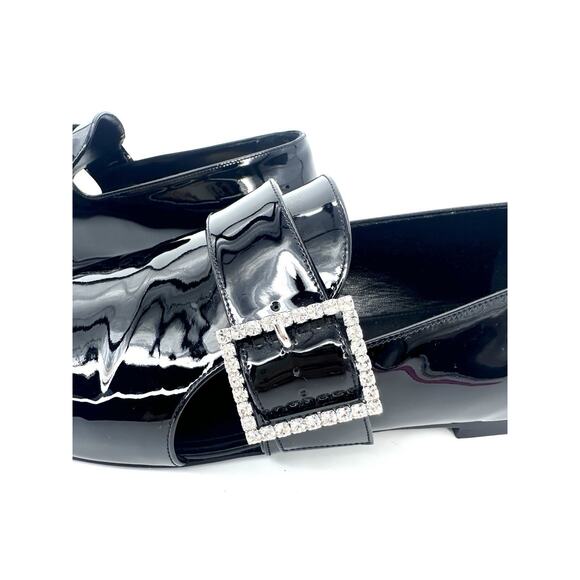 NIB Saint Laurent Tristan Loafers EU 42 US 9 Crystal Black Patent Leather $1,390 main image 5